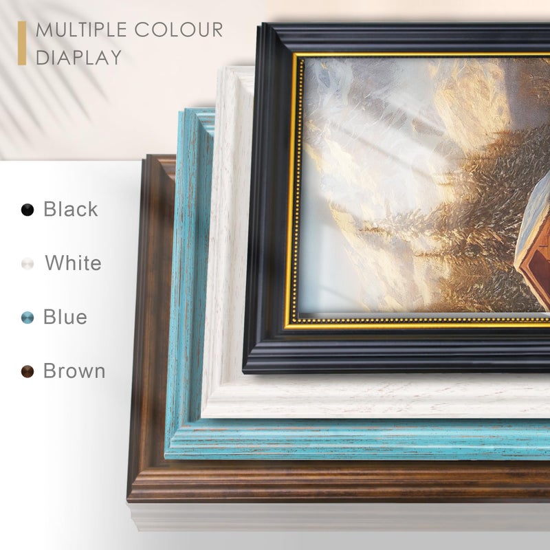 Abtgt Vintage Style 8x10 Picture Frames, Made of Tempered Real Glass for Tabletop or Wall Mount, 8 x10 Photo Frame for Home Decor, Black - Image 4
